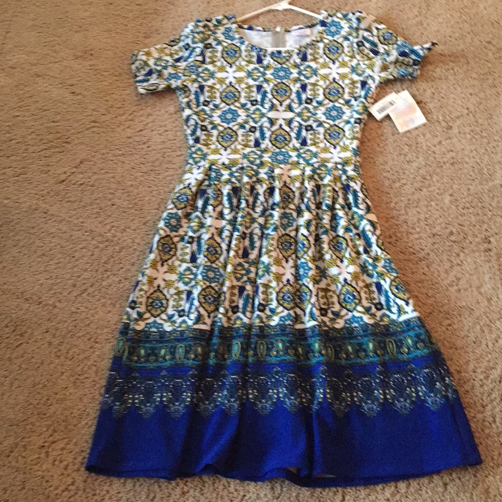 LuLaRoe Amelia Dipped Dress, NWT